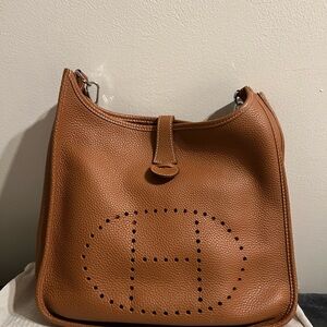 Brown Leather Hobo Bag